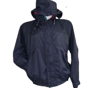 Vintage White Sierra Hooded WindBreaker Jacket M